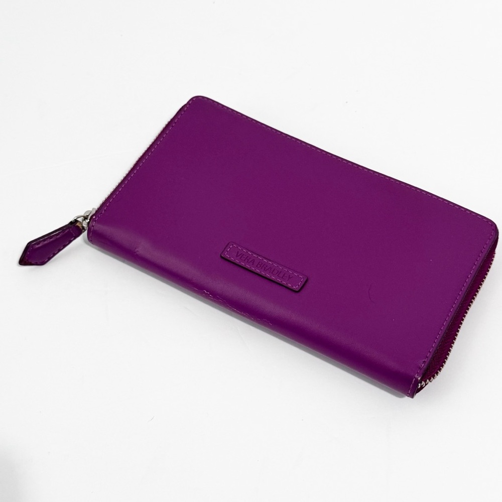 Vera Bradley Vibrant Purple Zip Wallet